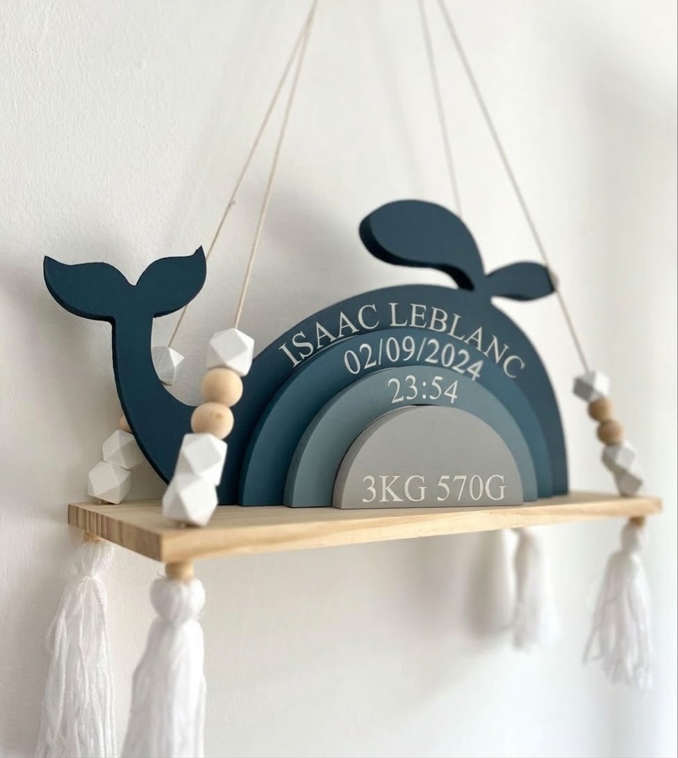 Décor naissance - baleine