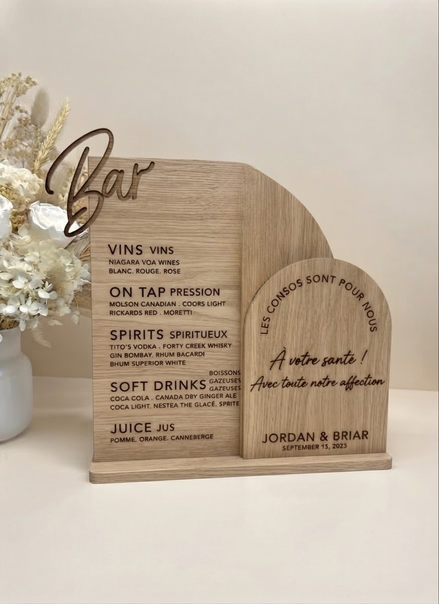 Carte- menu- bois